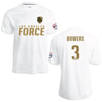 LA Force Britannia Game Jersey White/Gold  - With Player Name and Number