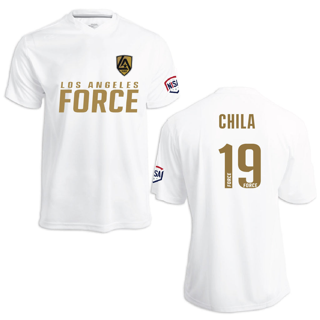 LA Force Britannia Game Jersey White/Gold  - With Player Name and Number