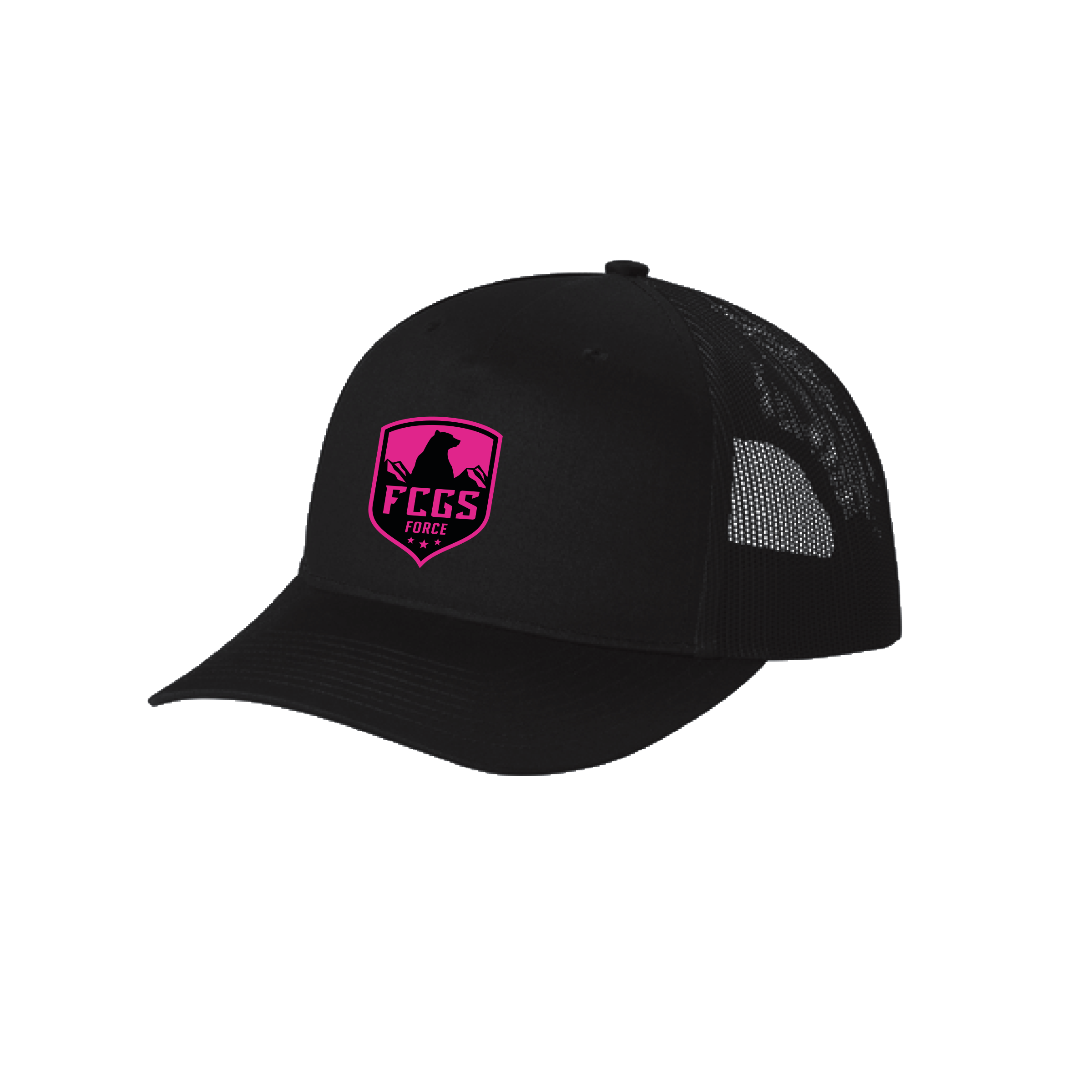 FCGS Black/Pink Trucker Hat (Unisex)