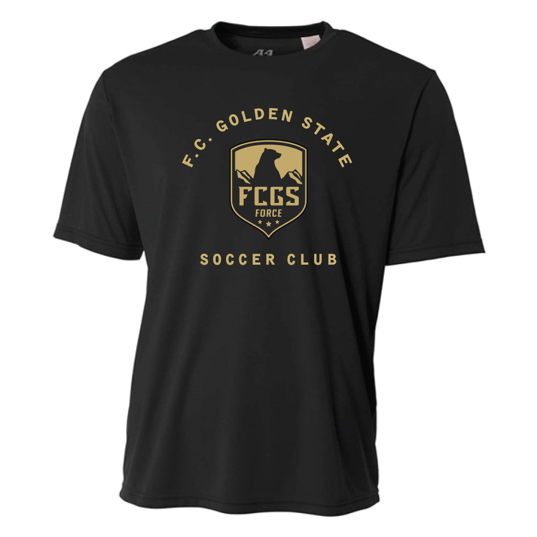 FCGS Force Black Cotton Tee - D2