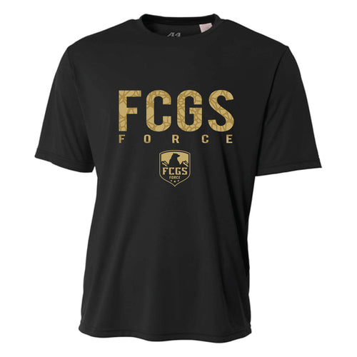 FCGS Force Black Cotton Tee - D3