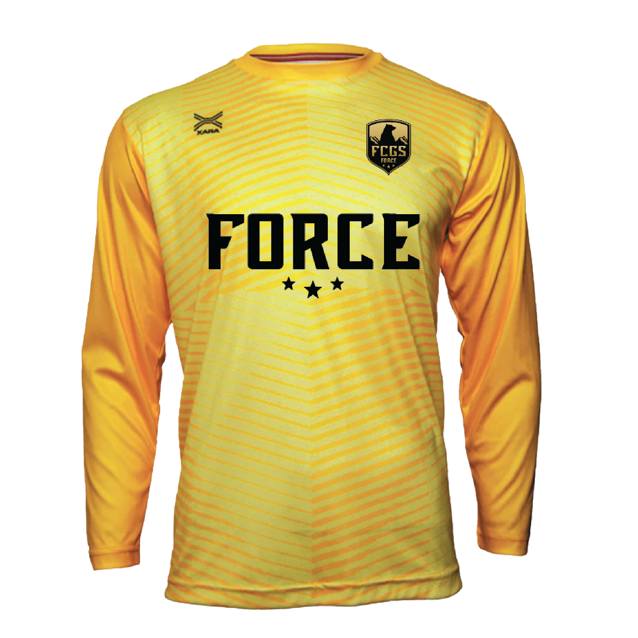 FCGS Force Goalkeeper Jersey - With Number Athletic Gold