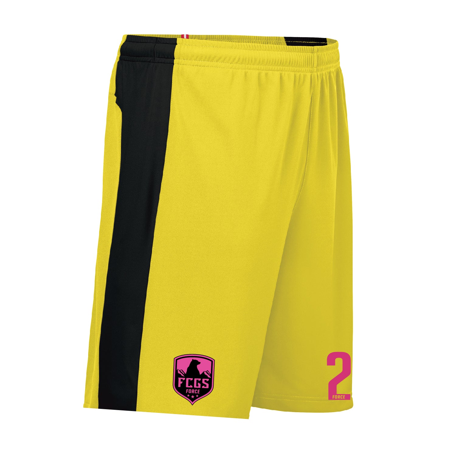 FCGS Force Unisex Yellow Goal Keeper Shorts