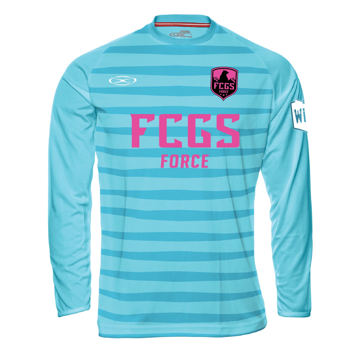 FCGS Force Unisex Goalkeeper Jersey Sky - With Number
