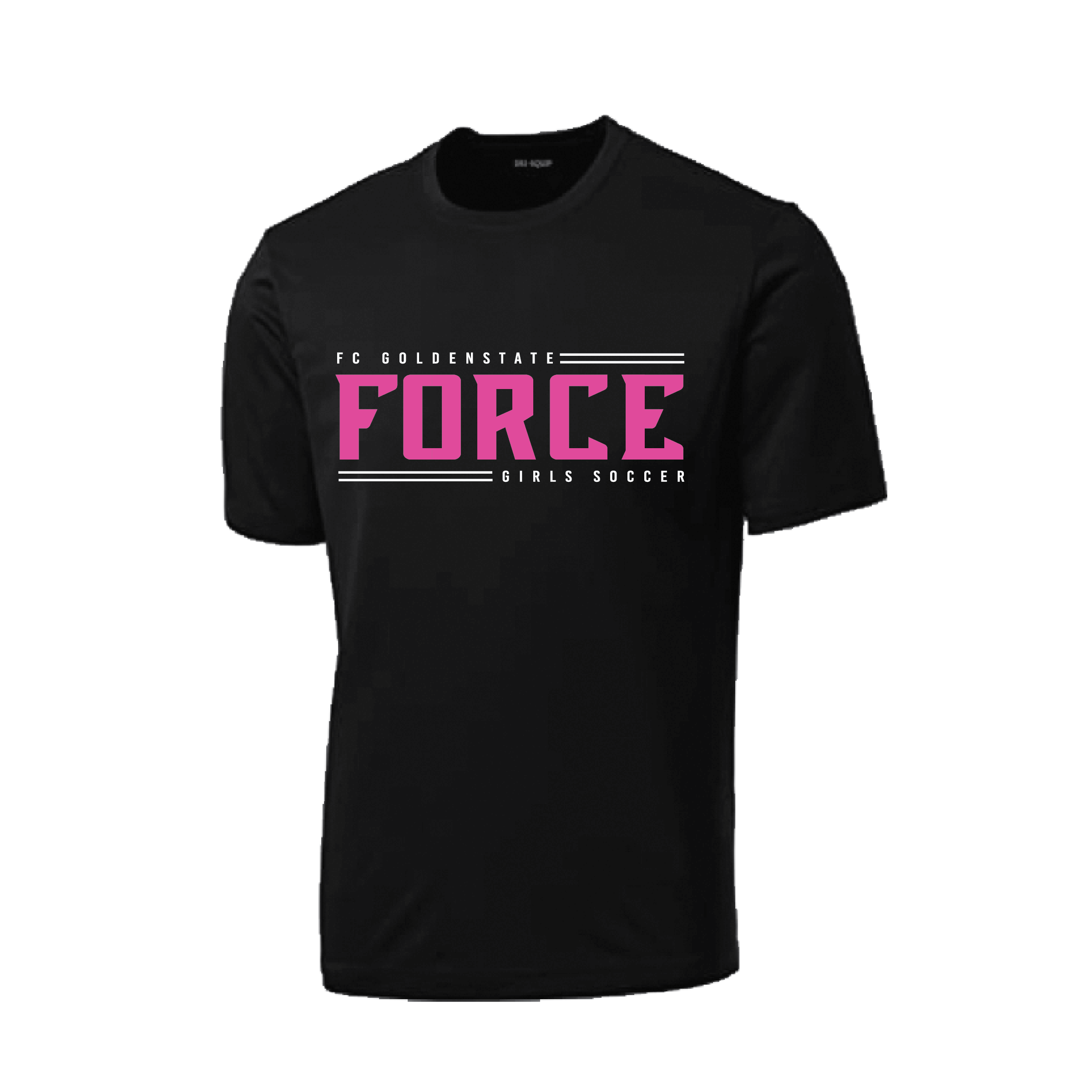 FCGS Girls Black Cotton Tee D2 (Unisex)