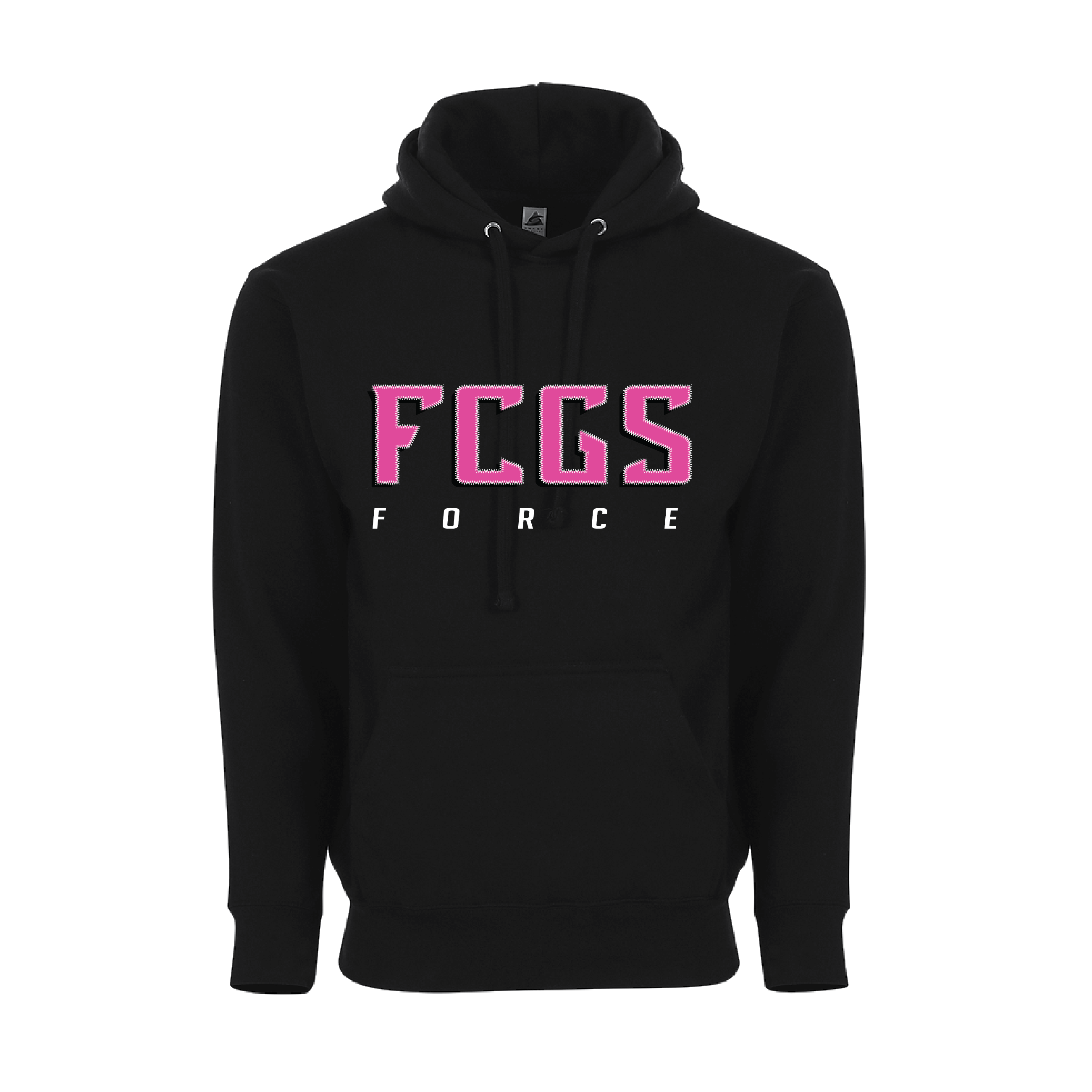 FCGS Girls Black Hoodie D5 (Unisex)