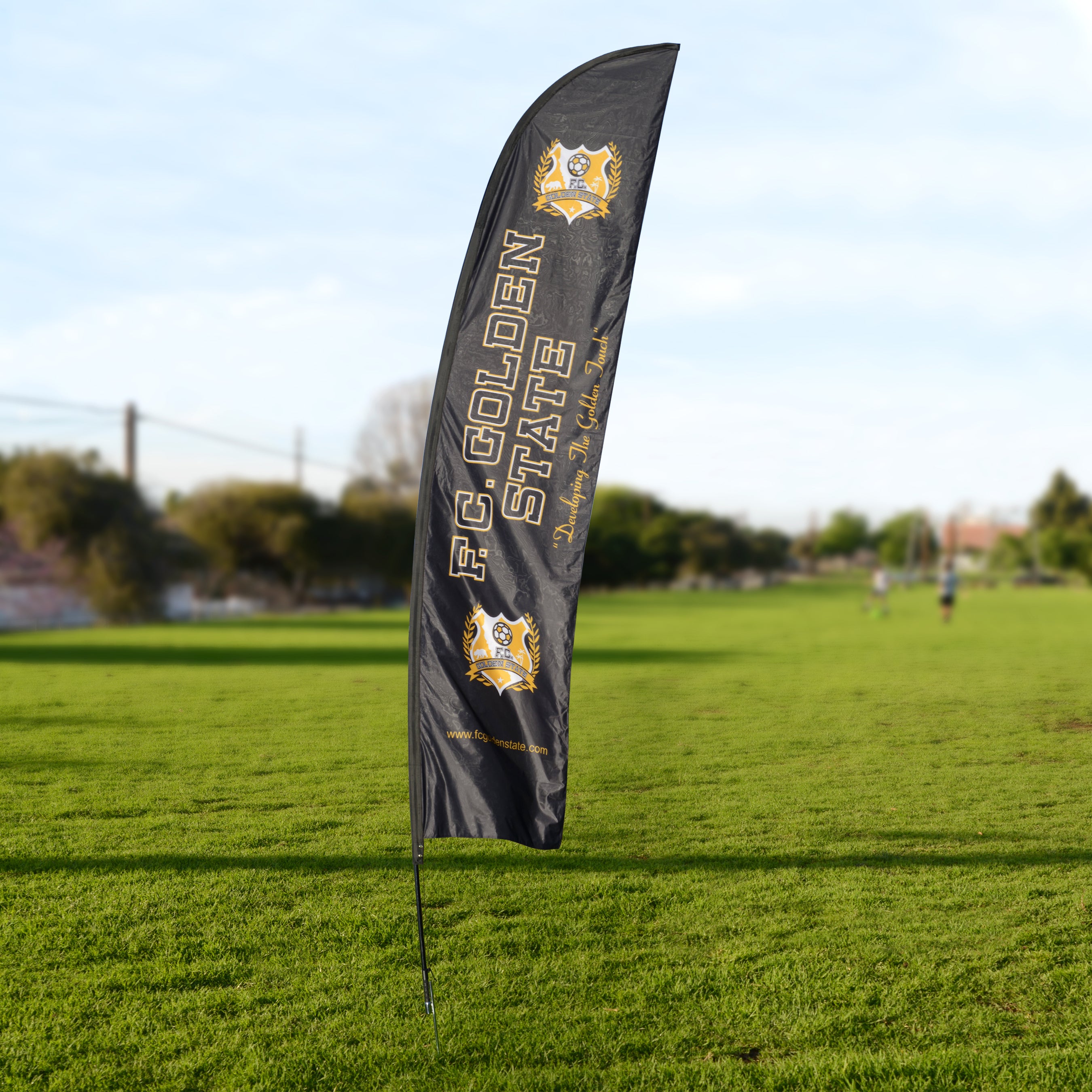 F.C. Golden State Flag Black 2-Side Printed With Carry Bag