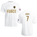 LA Force Britannia Game Jersey White/Gold  - With Player Name and Number