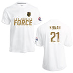 LA Force Britannia Game Jersey White/Gold  - With Player Name and Number