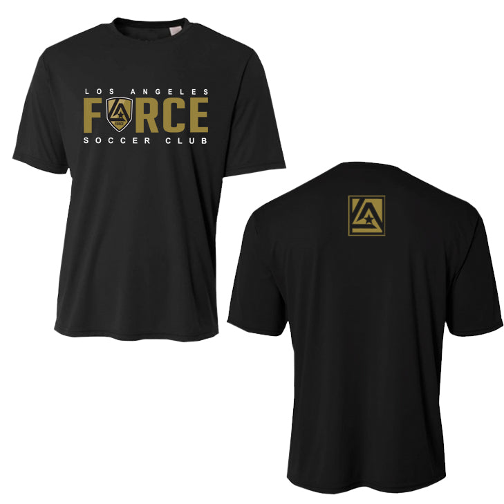 LA Force Official Team Training A4 Dry Fit Tee Black D4