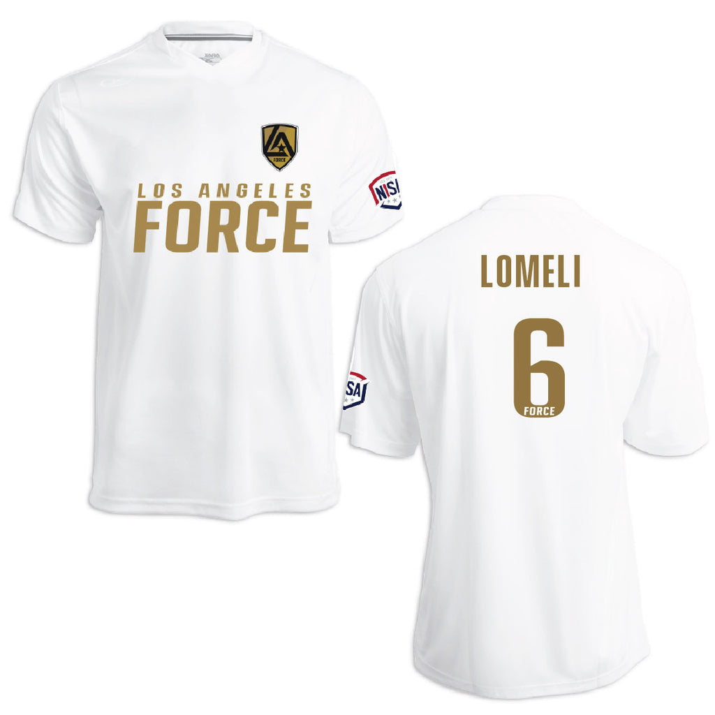 LA Force Britannia Game Jersey White/Gold  - With Player Name and Number