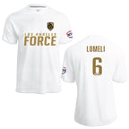 LA Force Britannia Game Jersey White/Gold  - With Player Name and Number
