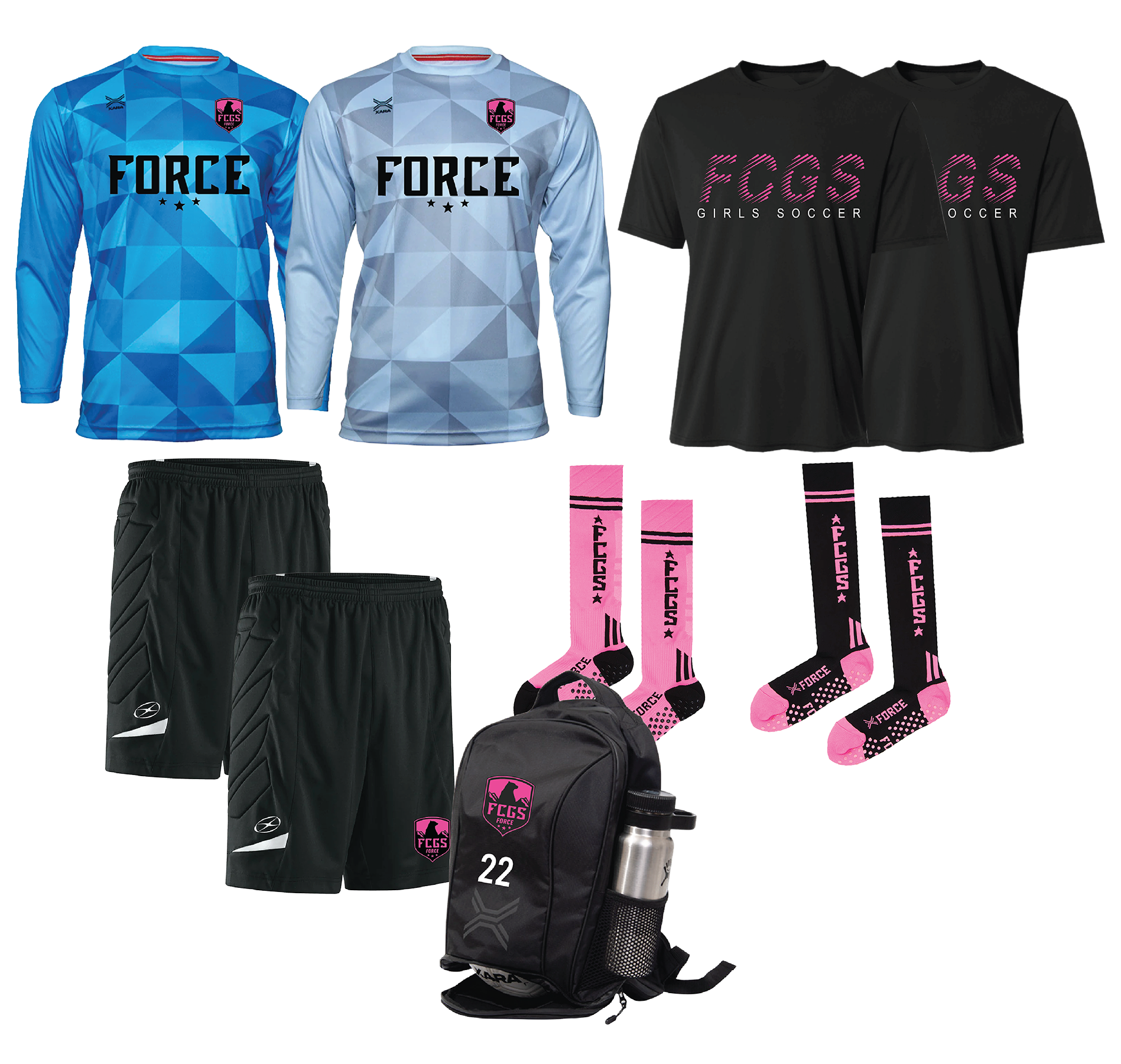 2026 FCGS Force Unisex - GK Uniform Pack $314.93 - Sizes Youth-Adult