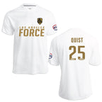 LA Force Britannia Game Jersey White/Gold  - With Player Name and Number