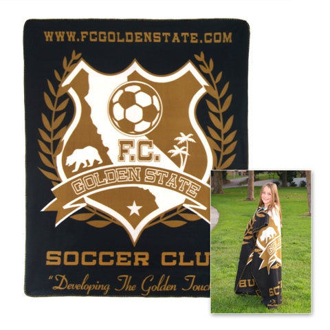 F.C. Golden State Printed Fleece Blanket 50" X 60", 100 Percent Polyester