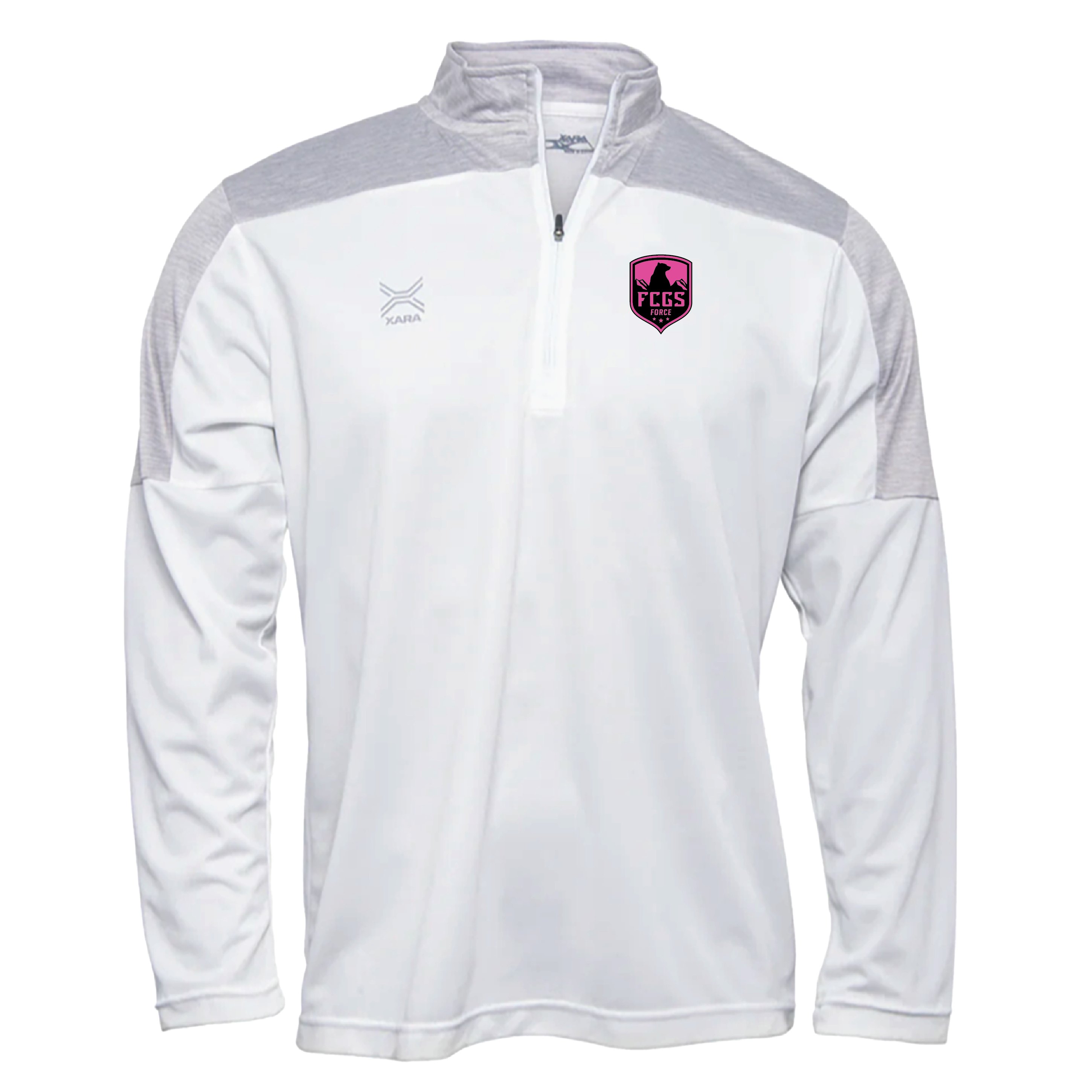 FCGS Force Unisex Suffolk Top White/Grey - With Pink Patch