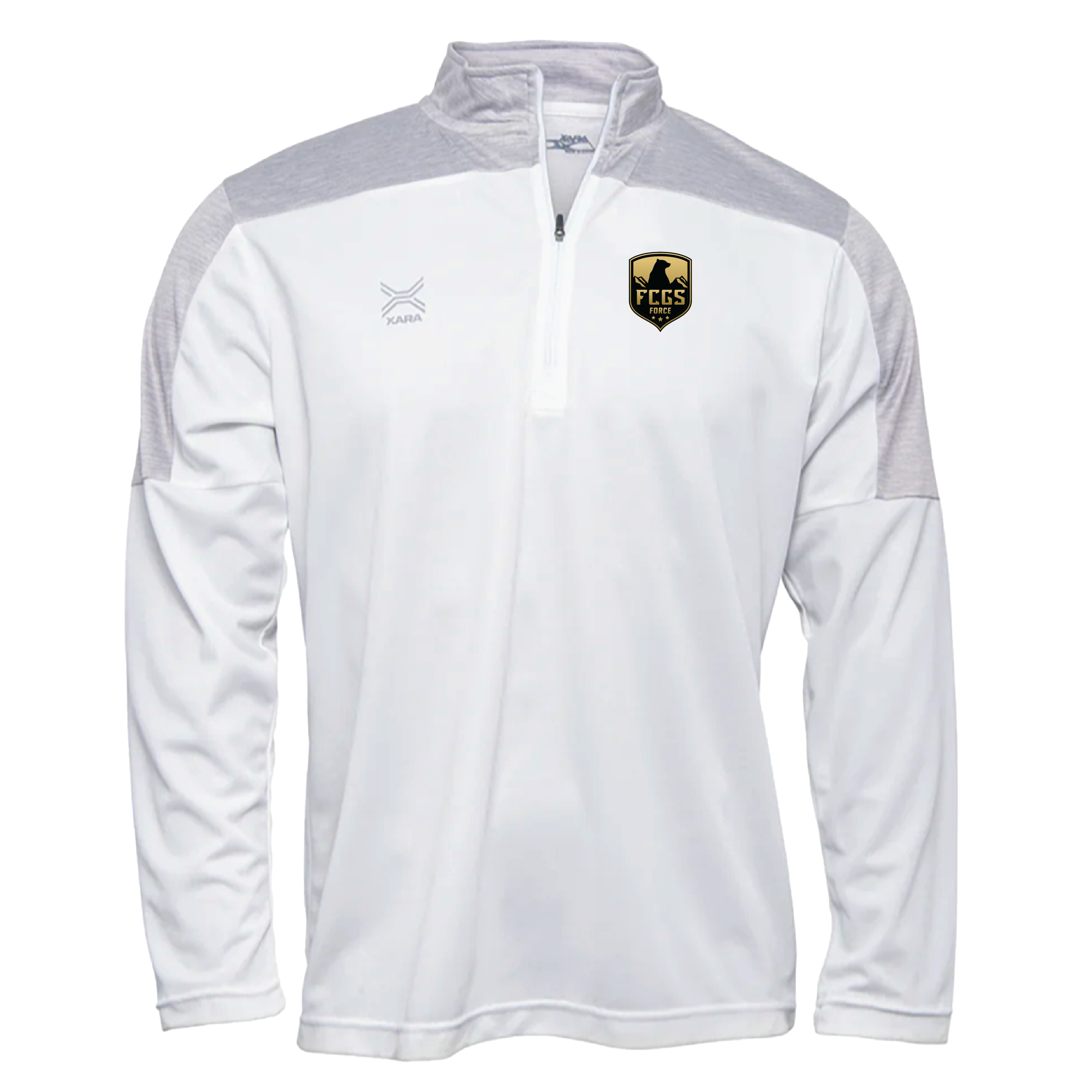 FCGS Force Unisex Suffolk Top White/Grey - With Gold Patch
