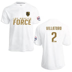 LA Force Britannia Game Jersey White/Gold  - With Player Name and Number
