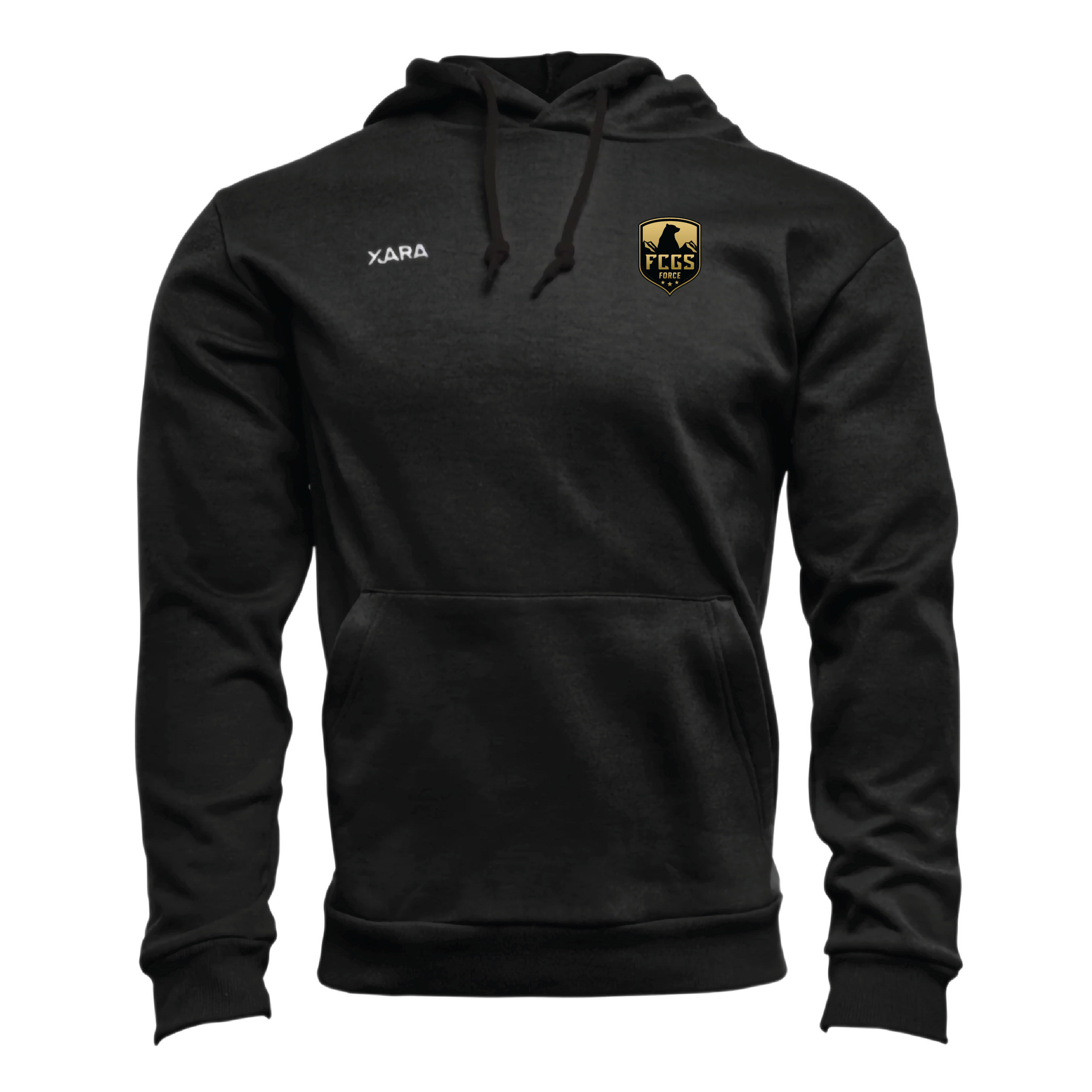 FCGS Force Unisex Villa Hoody Black - With Gold Patch