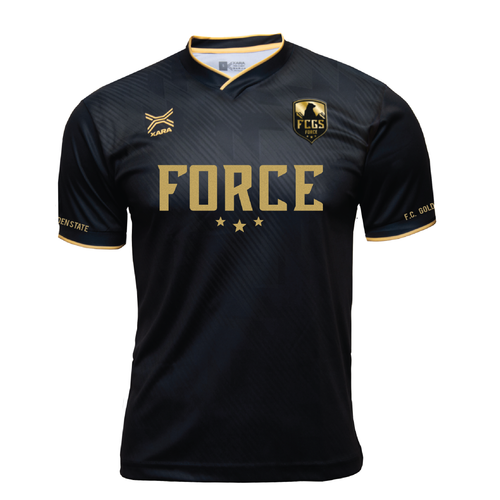 FCGS Force Game Jersey Black/Gold - With Number
