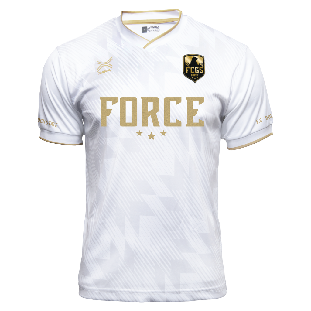FCGS Force Game Jersey White/Gold - With Number