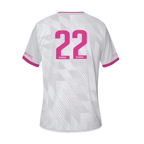 2026 FCGS Force Girls Game Jersey White/Pink- With Number