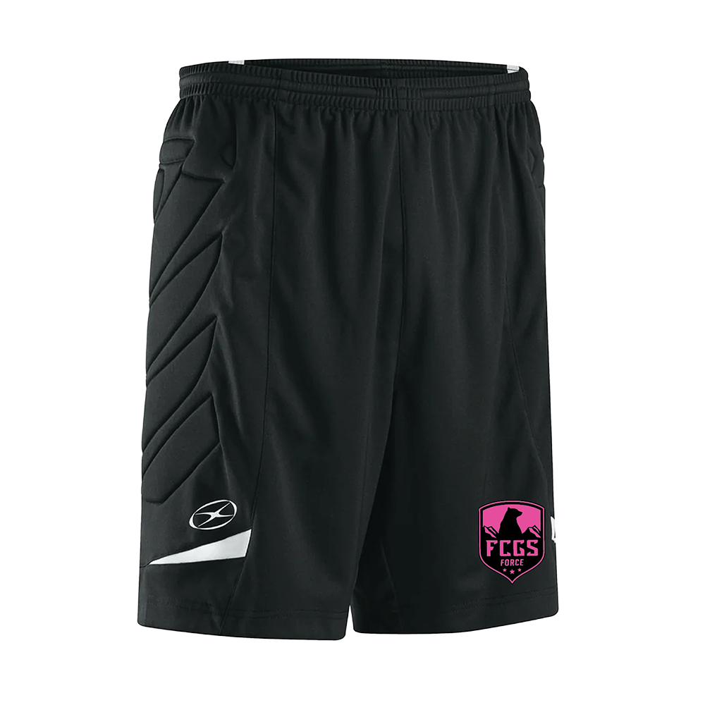 2026 FCGS Force Unisex Black Goal Keeper Shorts