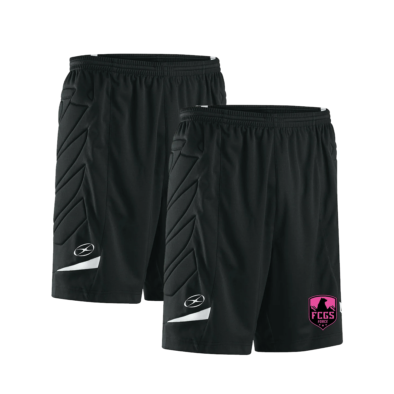 2026 FCGS Force Unisex Black Goal Keeper Shorts